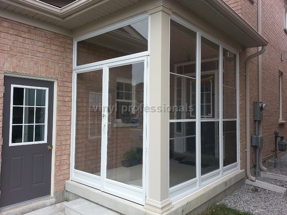 20130627_151925 aluminum porch with corner post, double door. Get a free quote now